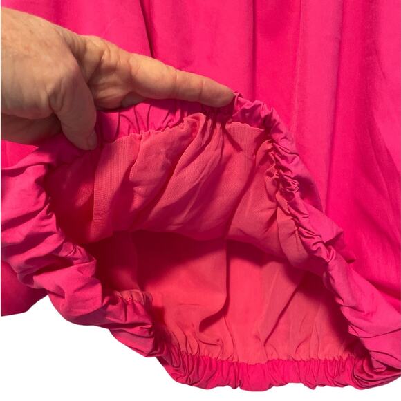 A. CALIN By Flying Tomato Pink Elasticized Crop Top Large NWOT - Picture 4 of 7